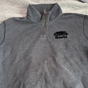 Roots Men's Navy Blue Quarter Zip